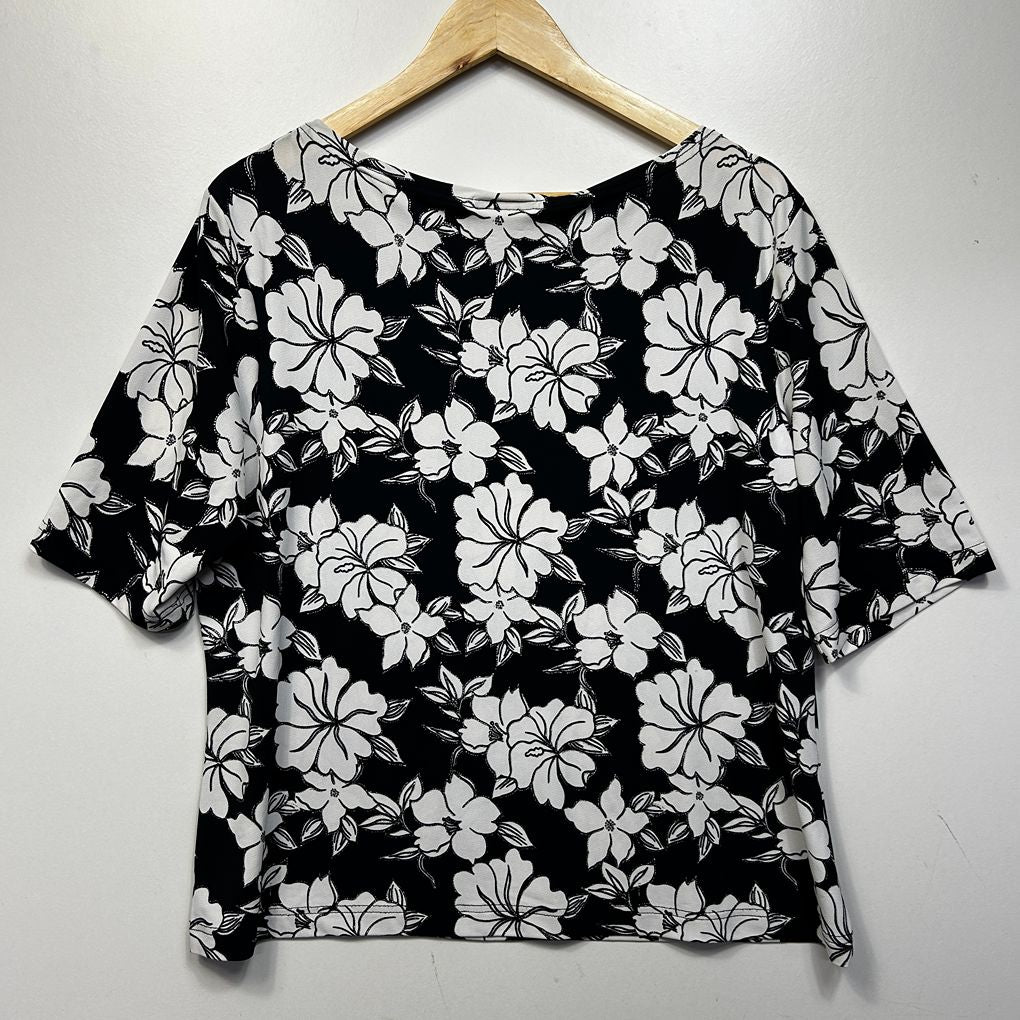 Millers Black Floral Plus Size Top - Size 20