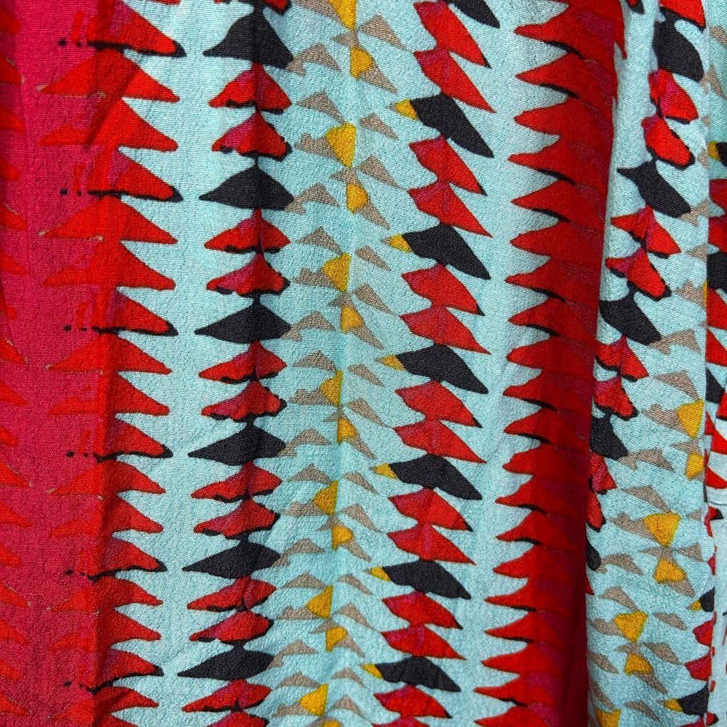 Yarra Trail Multicoloured Short Sleeve Top - Size 18