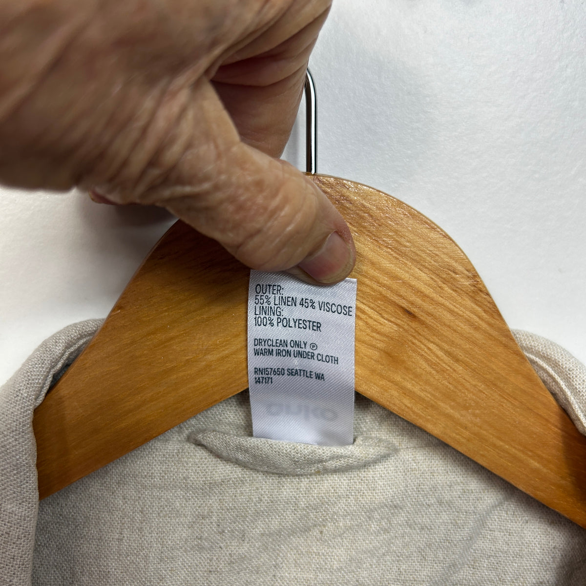 Anko Beige Linen Blazer Jacket - Size 16