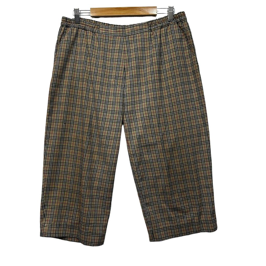 Geiger Check Cropped Pants - Size 18