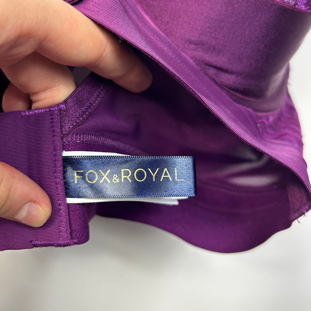 Fox & Royal Purple Bra - Size 14DD