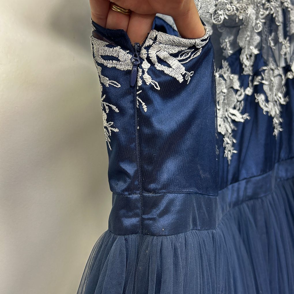 Formal Navy Lace Dress - Size 22