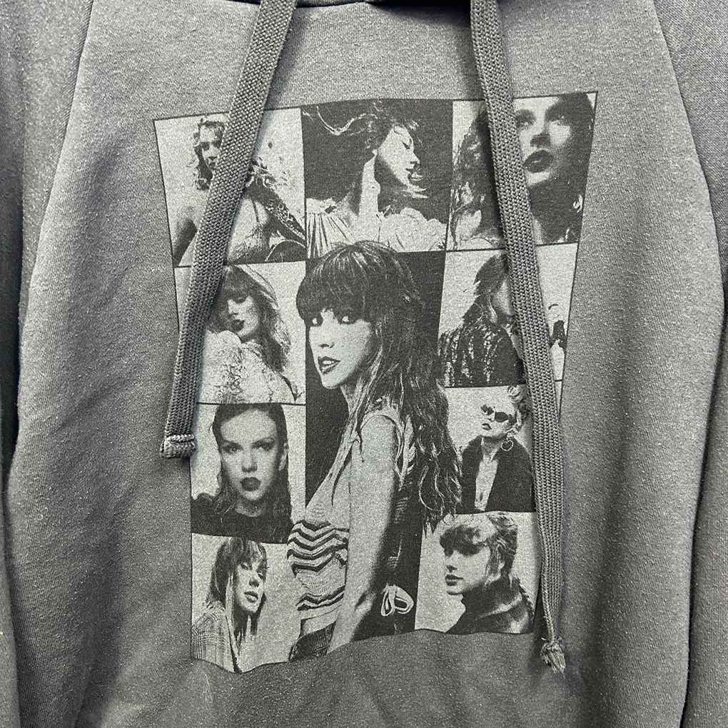 Taylor Swift Grey Eras Tour Hoodie - Size XL