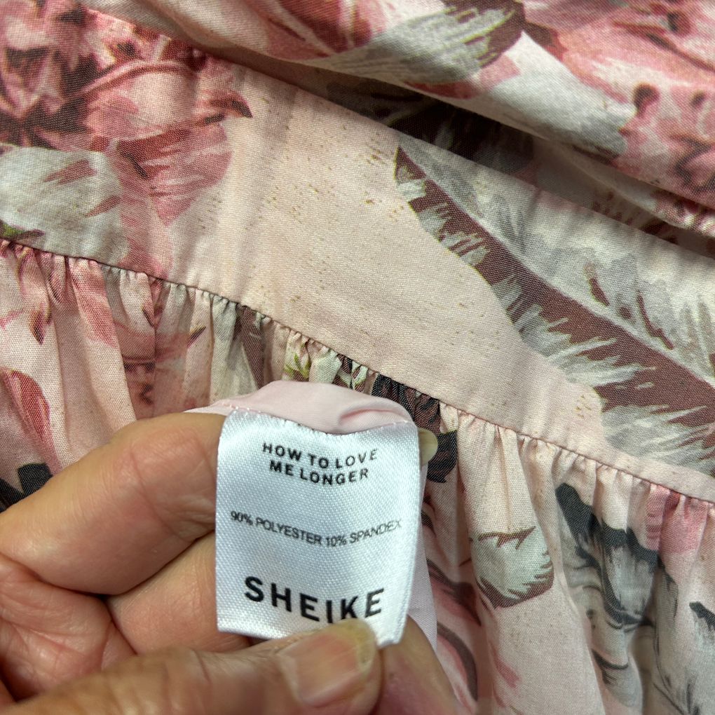 Sheike Pink Floral Dress - Size 16