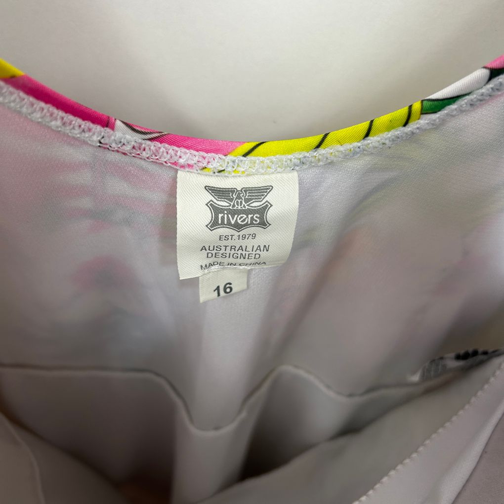 Rivers Multicoloured Floral Swimmers - Size 16