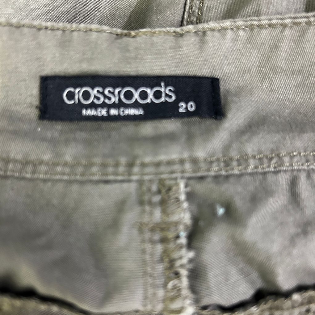 Crossroads Black Cotton Pants - Size 20