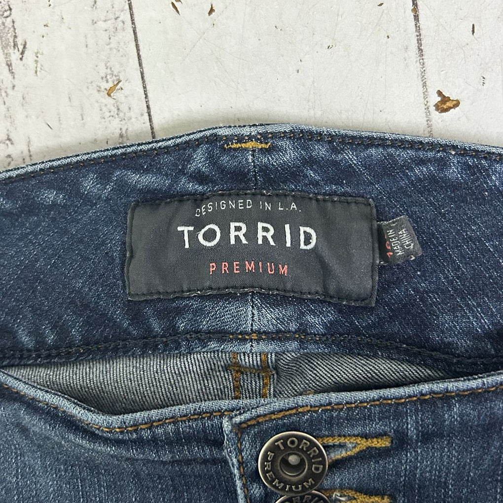 Torrid Blue Dark Wash Jeans - Size 18T