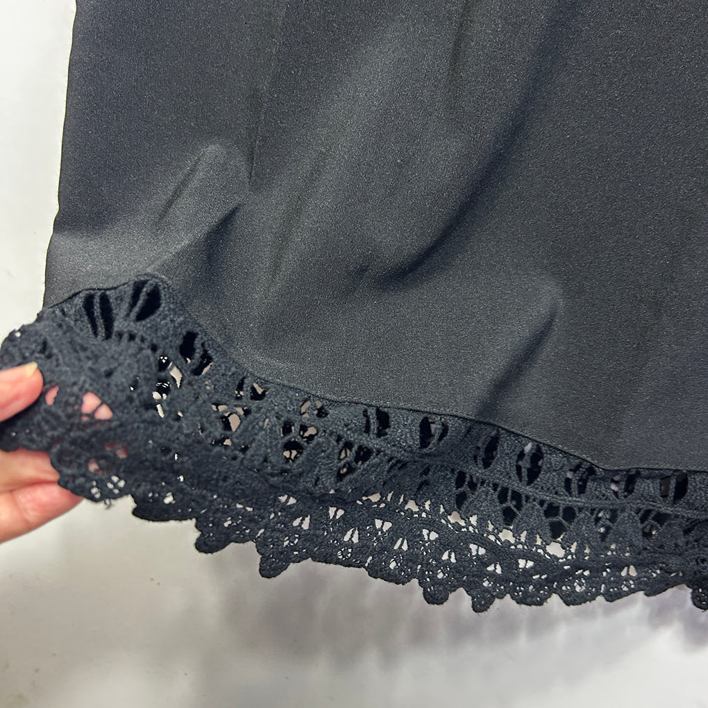 Millers Black Lace Trim Dress - Size 22