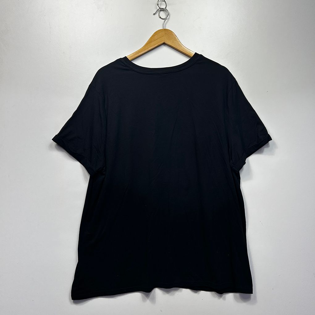 Anko Black Plus Size Christmas Cotton T-Shirt - Size 22