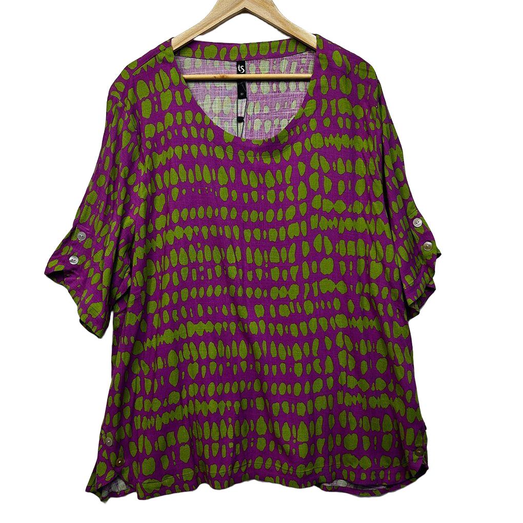 Taking Shape Purple Top - Size 22