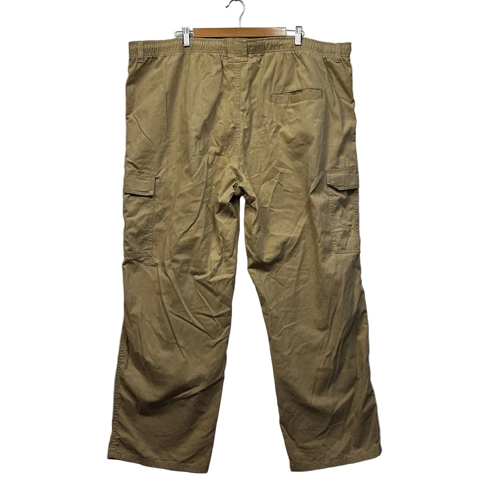 Joe & Co Khaki Cotton Cargo Pants - Size 6XL