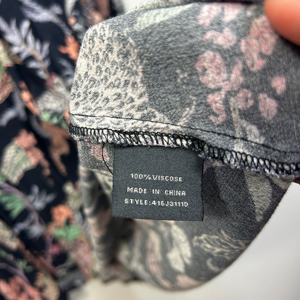 Jump Navy Floral Top - Size 16