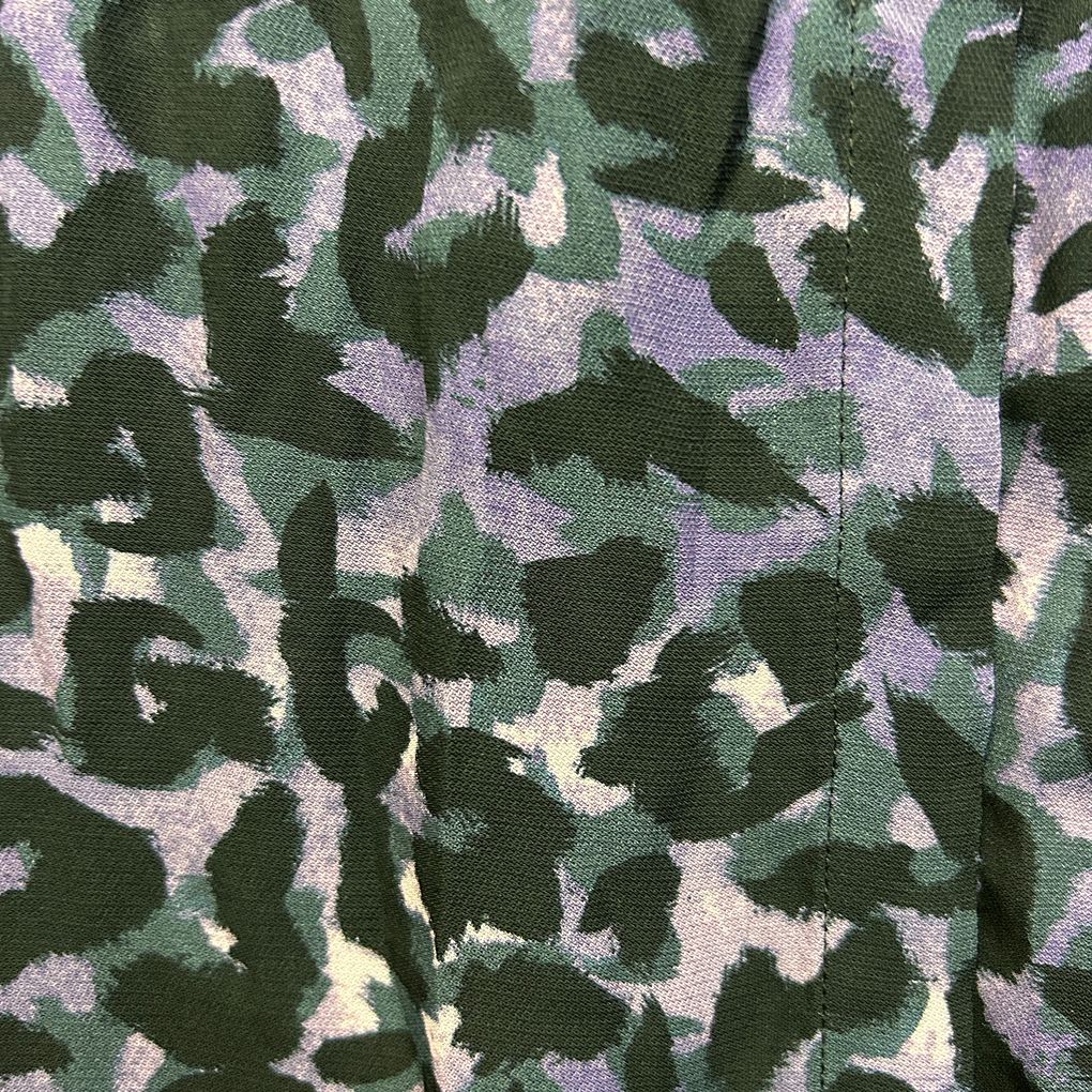 Sussan Purple Leonard Print Long Sleeve Top - Size 16