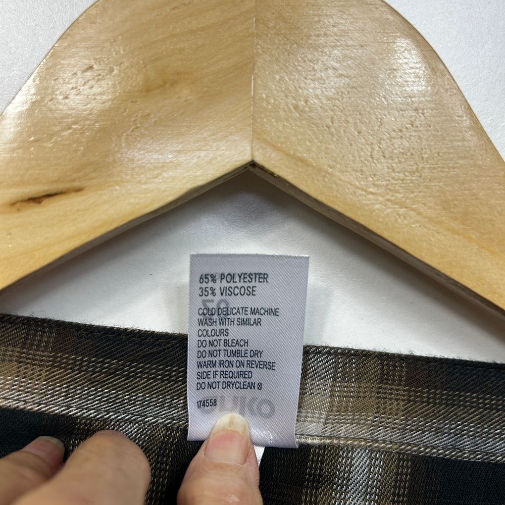 Anko Brown Check Shirt - Size 20