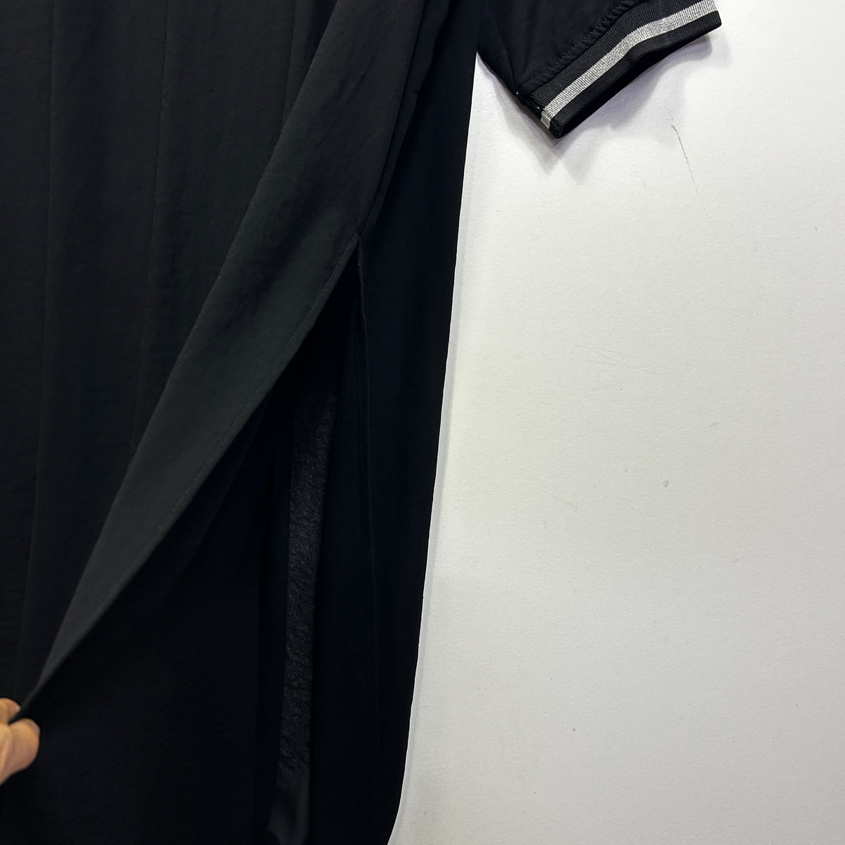 Taking Shape Black Sheer Dress Top Layer Only - Size 18