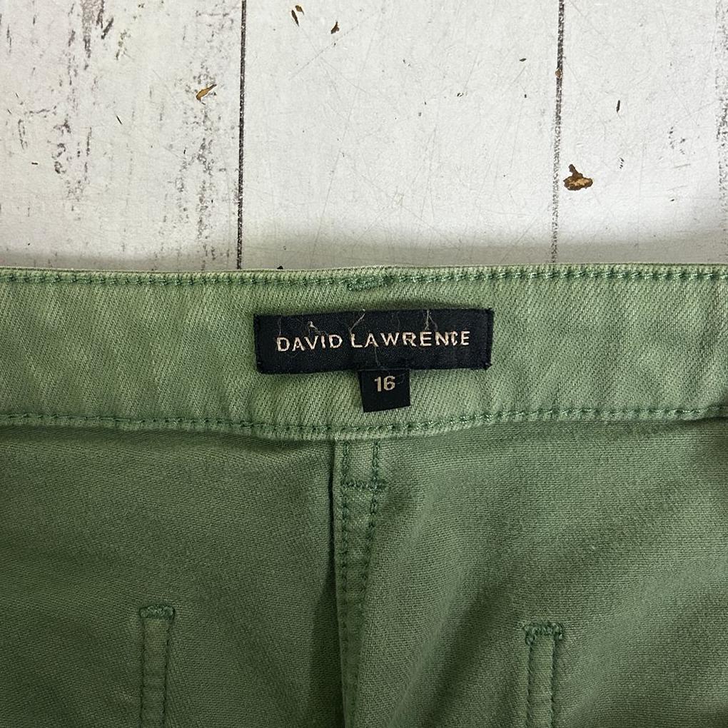 David Lawrence Green Cotton Pants - Size 16