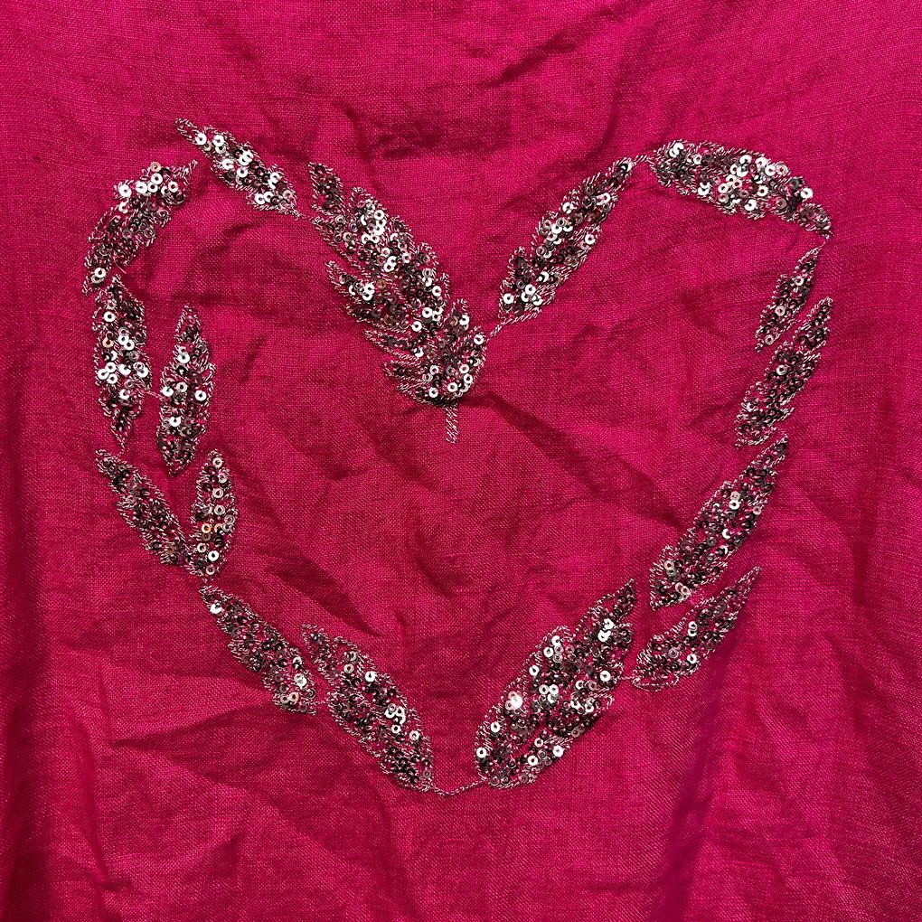 Rosa Jo Jo Made in Italy Pink Sequin Top - Size 14/16