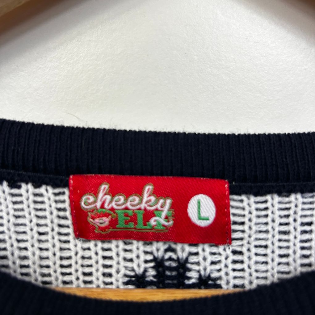 Cheeky Elf Ugly Christmas Jumper - Size L