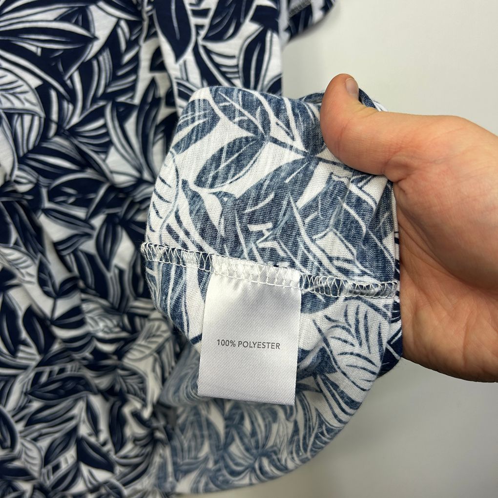 Millers Navy Plus Size Leaf Print Top - Size 20