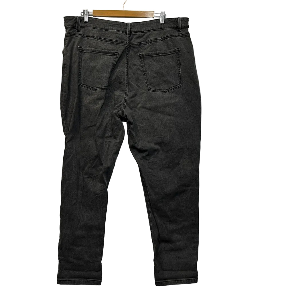 Anko Washed Black Plus Size Mum Jeans - Size 20