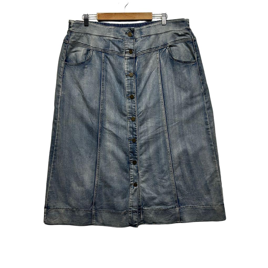 Virtuelle Blue Denim Skirt - Size 20