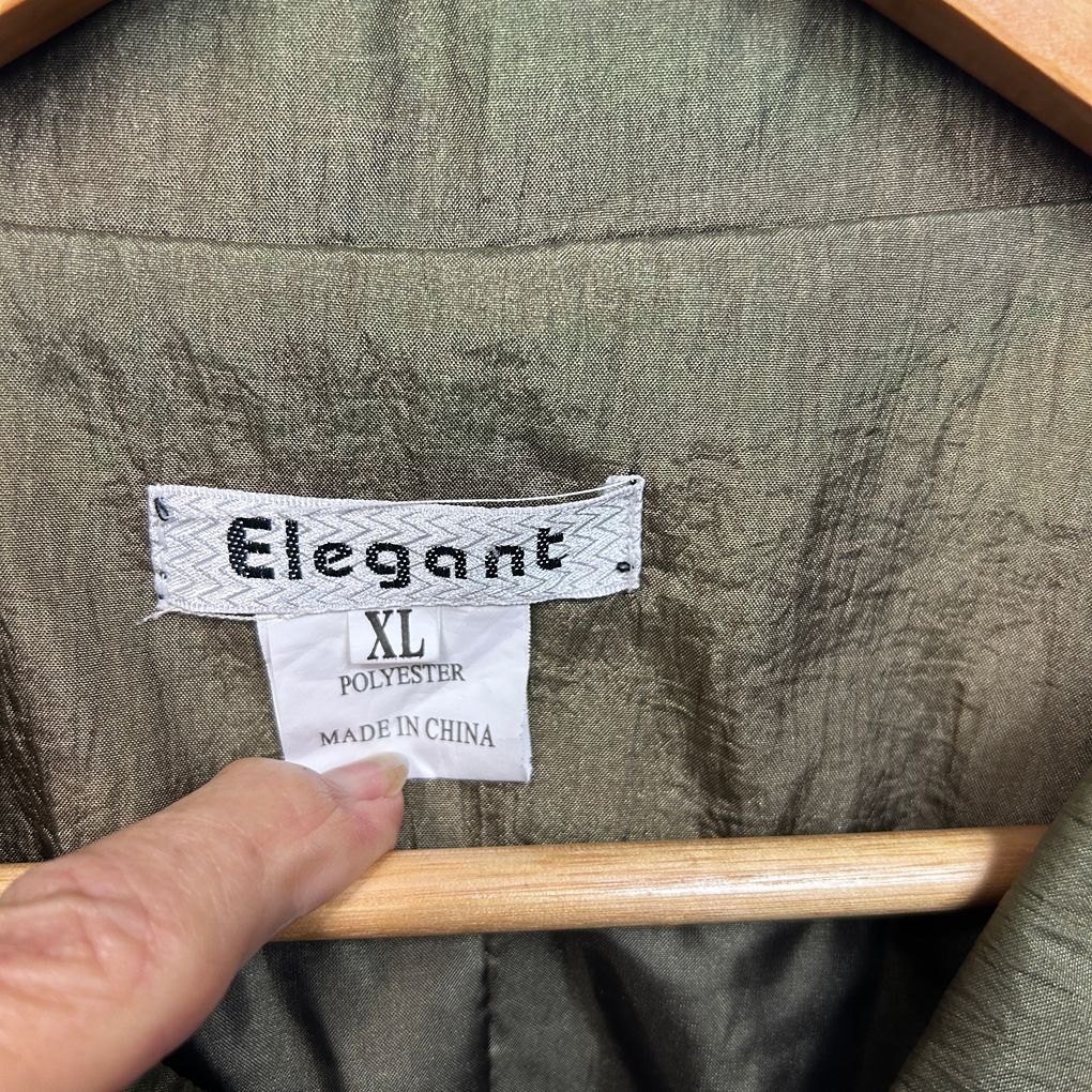 Elegant Olive Two Tone Jacket - Size XL