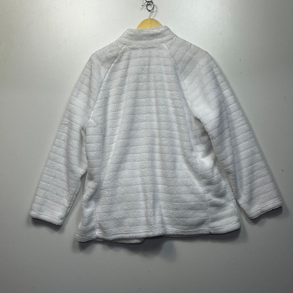 Millers White Plus Size Fleece Jacket - Size 22