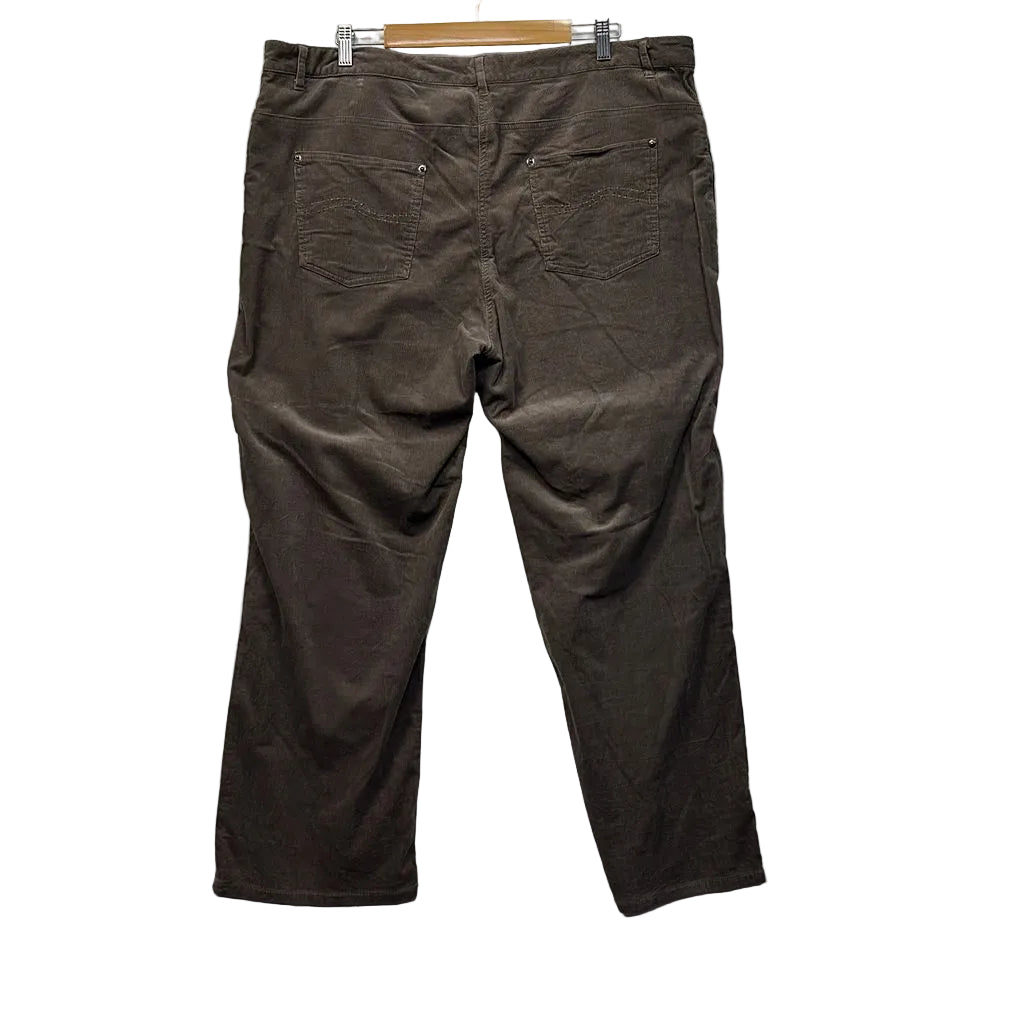 Vintage Millers Chocolate Corduroy Cotton Pants - Size 22