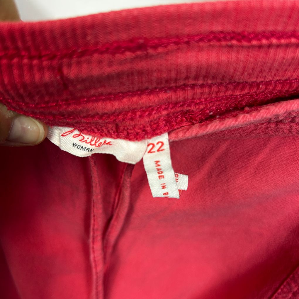 Millers Red Plus Size Cotton Cropped Pants - Size 22