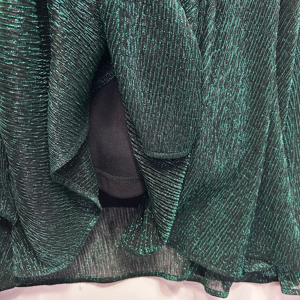 Taking Shape Green Cocktail Dress - Size 14