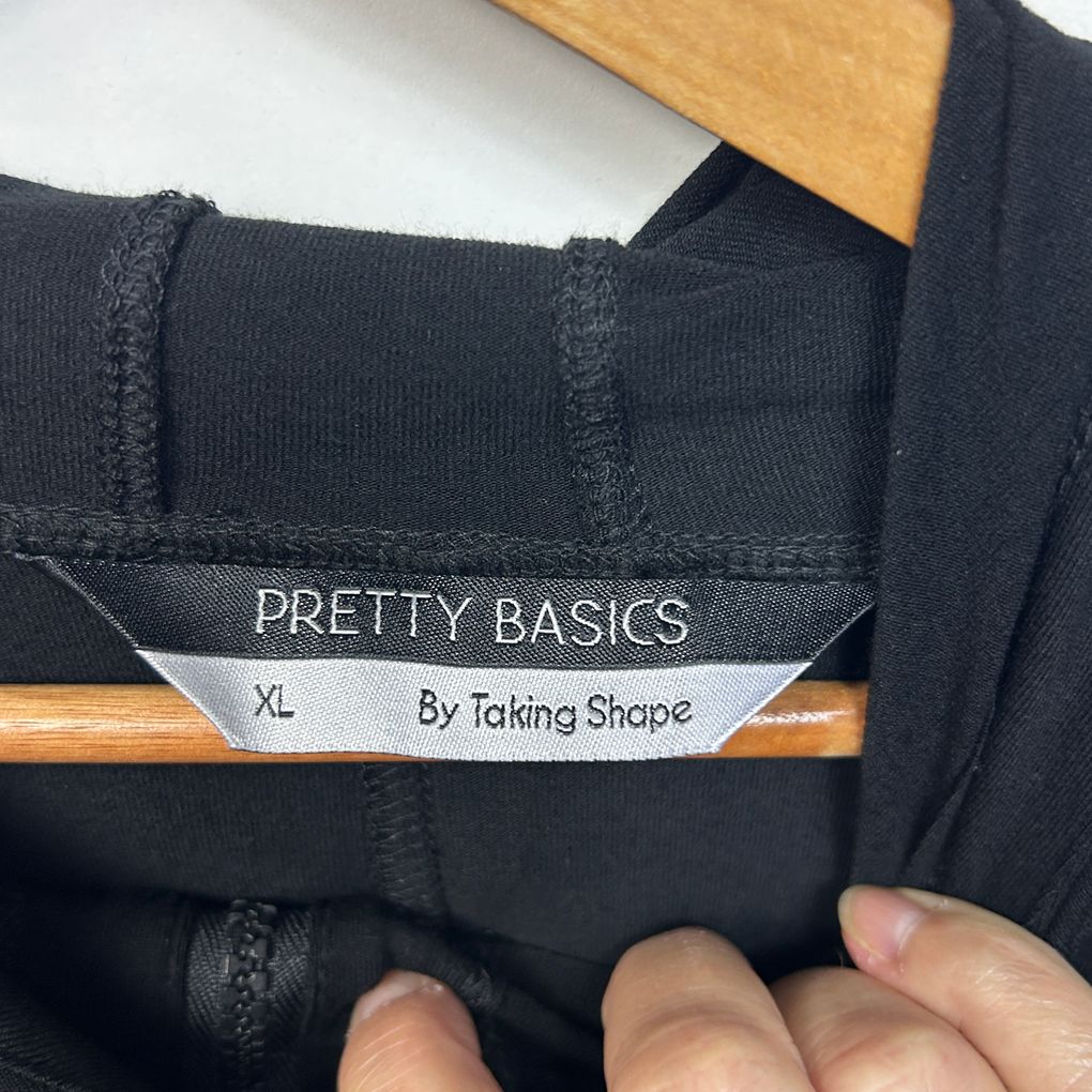 Taking Shape Black Hooded Long Sleeve Top - Size 22/XL