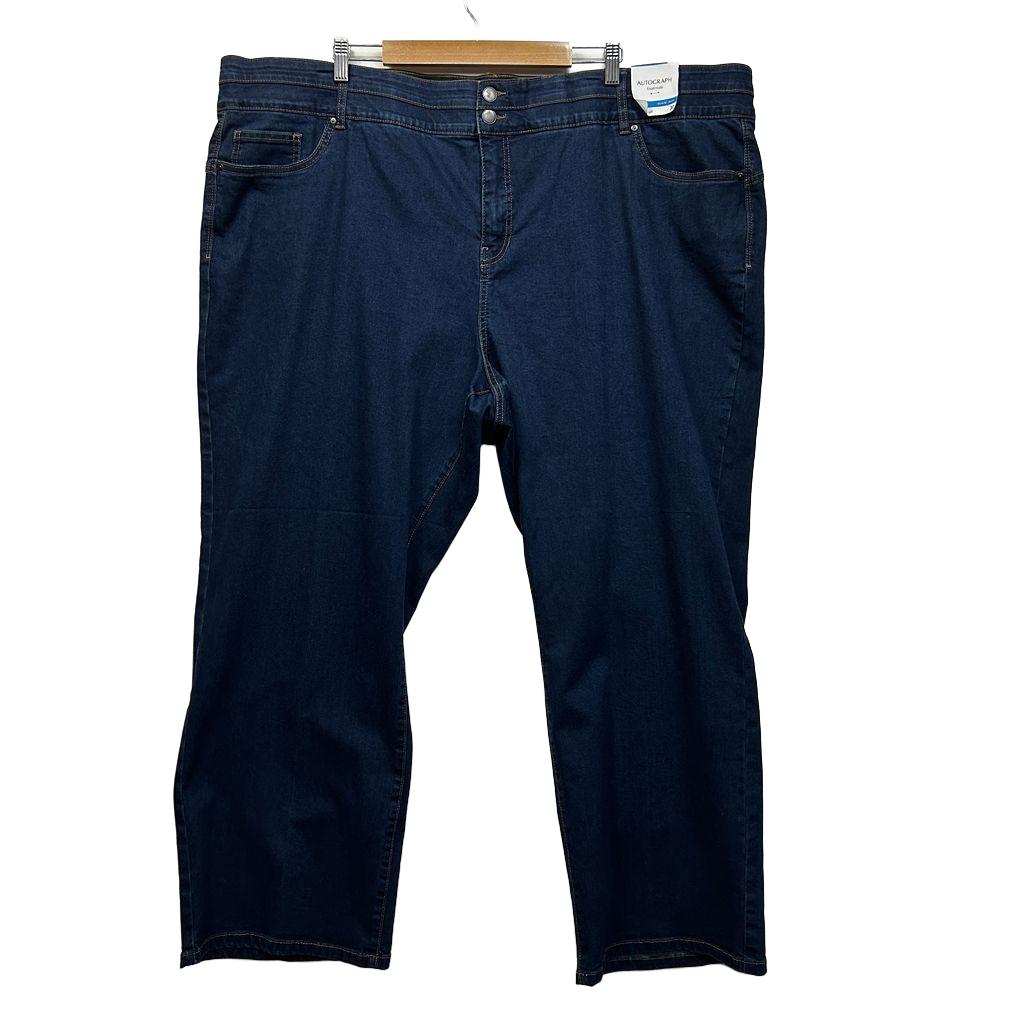 Autograph Blue Plus Size Bootleg Jeans - Size 30