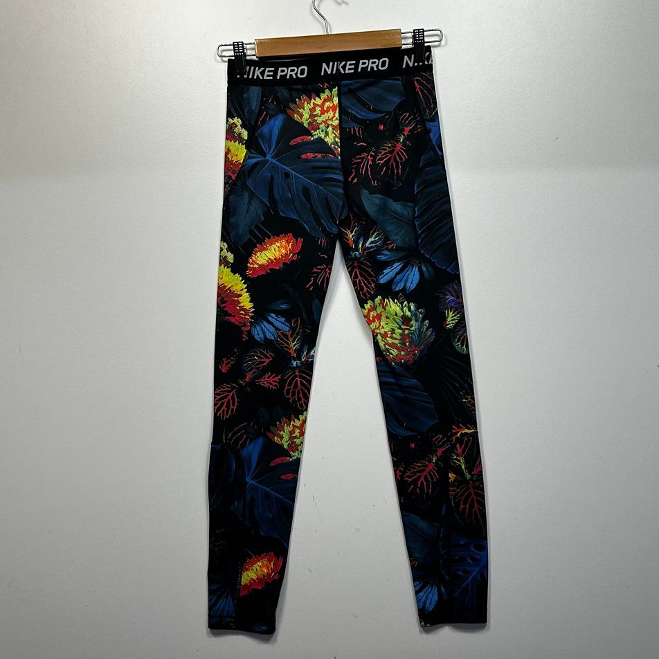 Nike Multicoloured Activewear Leggings - Size XL