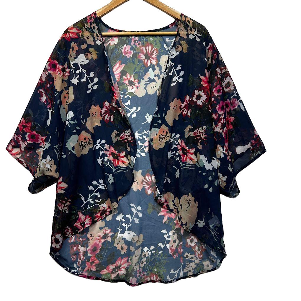 Floral Sheer Kimono - Size L