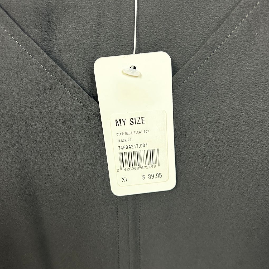 My Size Black Plus Size Top - Size XL/22 RRP 89.95