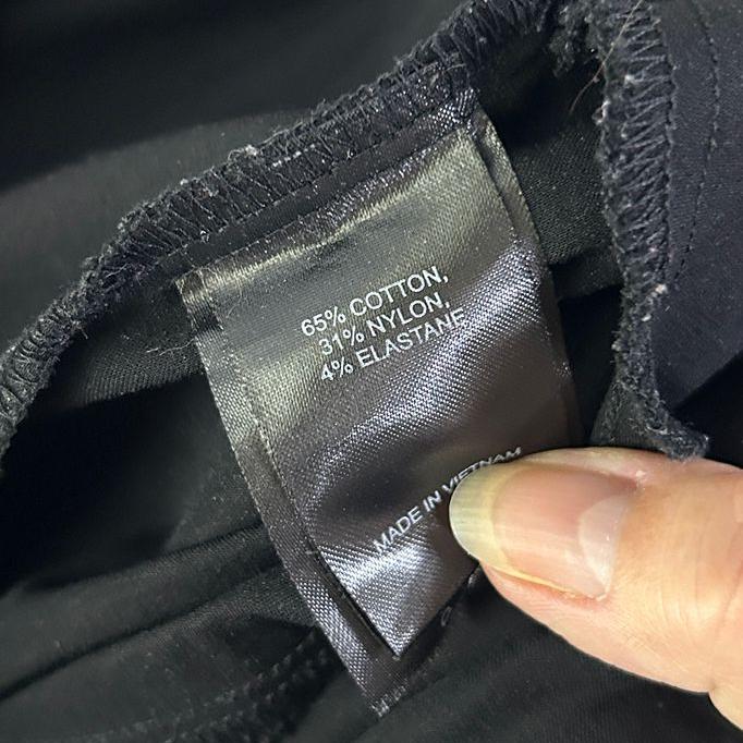 Taking Shape Black Cotton Pants - Size 20