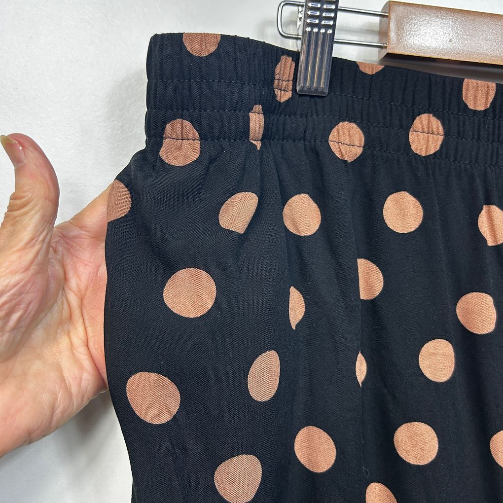 Autograph Black Spot Wide Leg Pants - Size 22