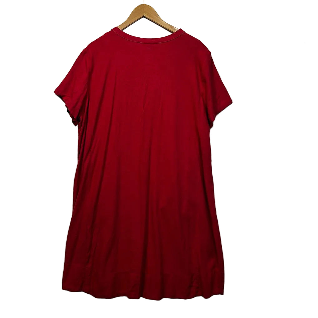 Autograph Red Linen Dress - Size 20
