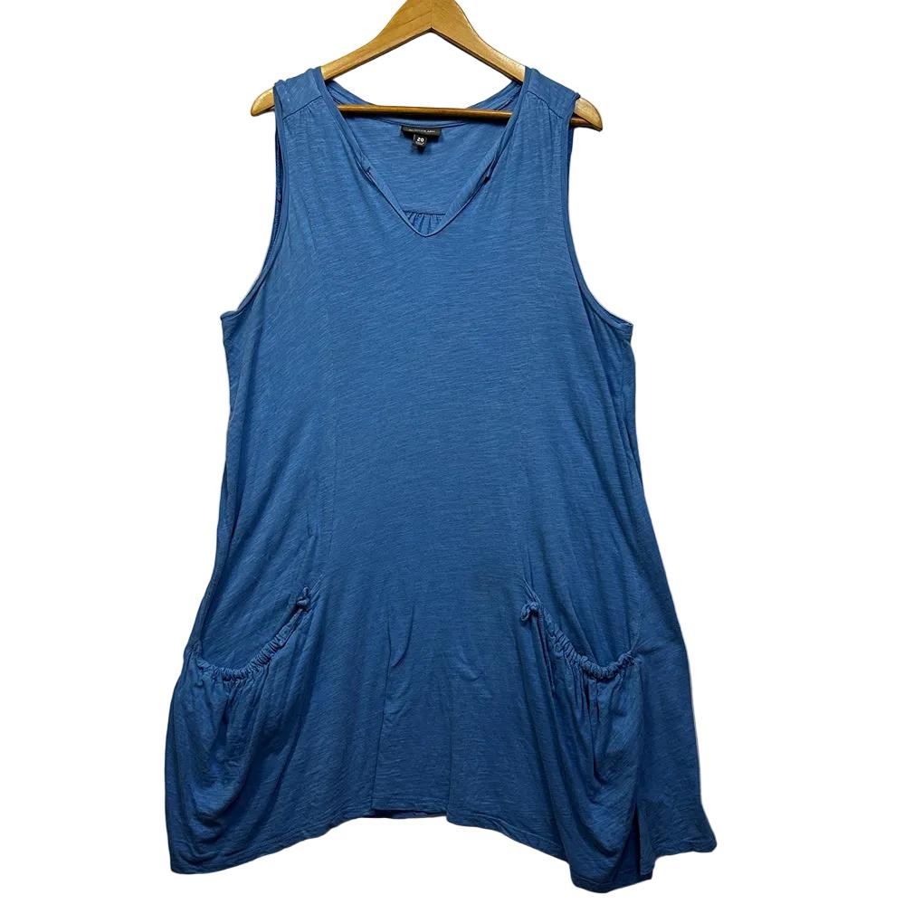 Autograph Cotton Sleeveless Dress - Size 20