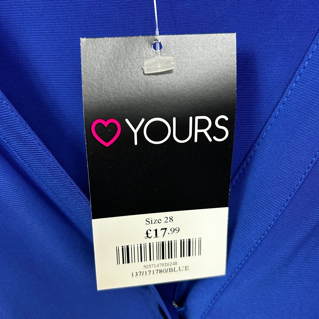 Yours Blue Plus Size Top - Size 28