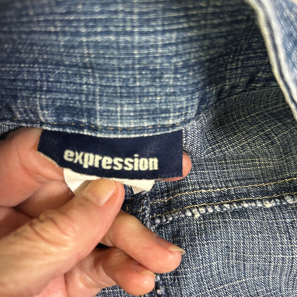 Expression Blue Denim Skirt - Size 18