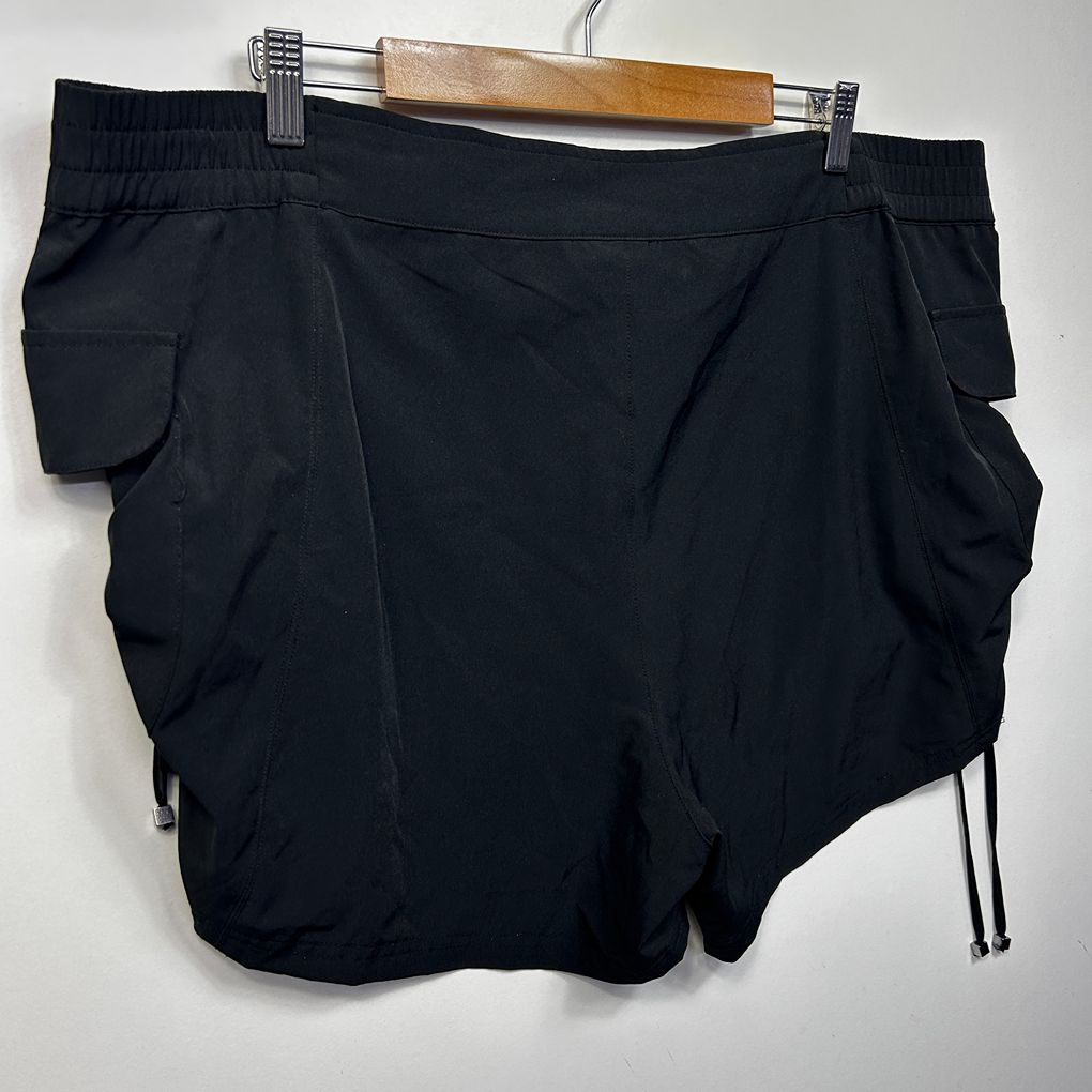 City Chic Black Swim/Activewear Shorts - Size XS/14
