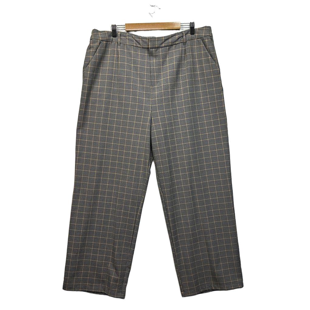 Anko Grey Plus Size Check Pants - Size 20