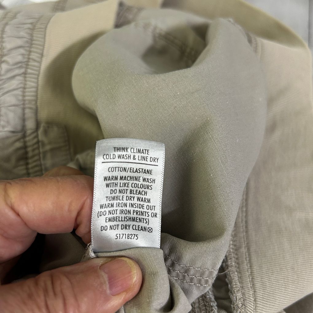 Moda Beige Plus Size Cotton Shorts - Size 26