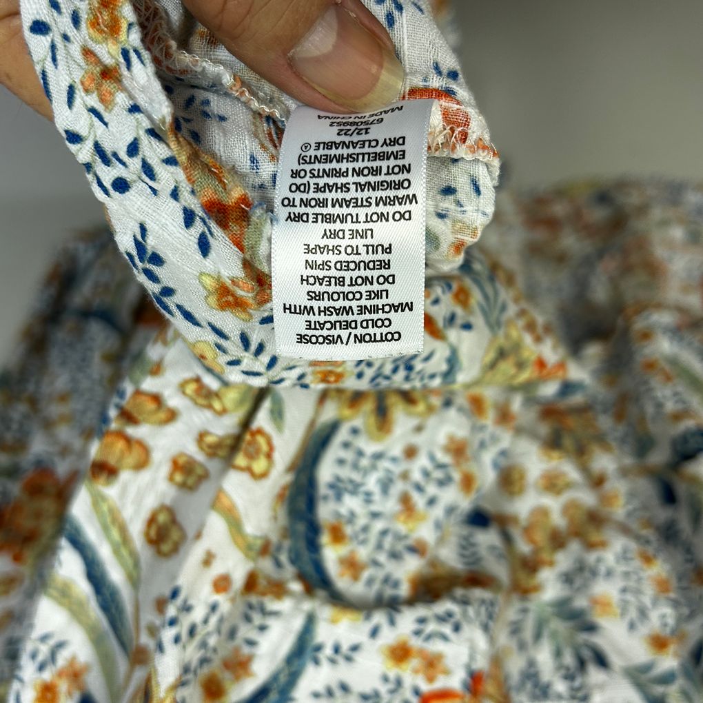 Target Multicoloured Floral Cotton Top - Size 18
