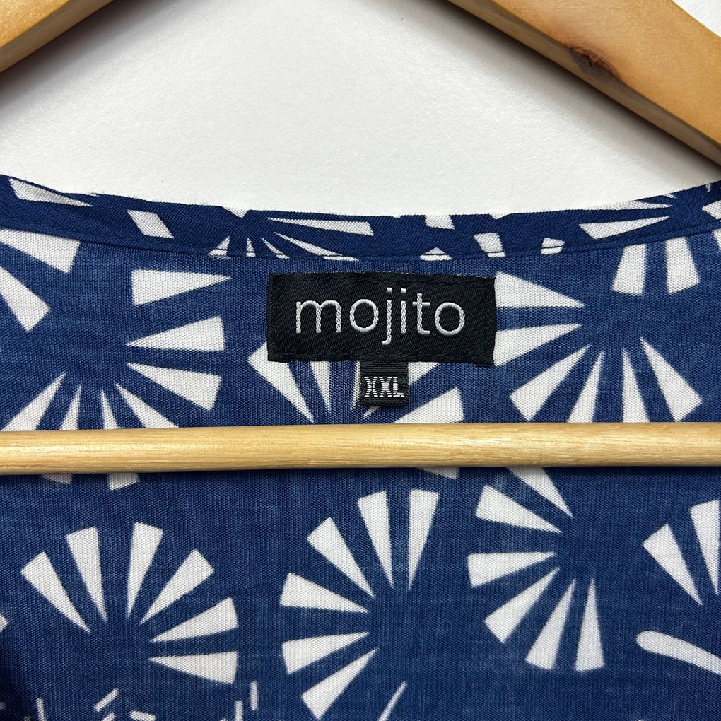 Mojito Navy Print Top - Size XXL