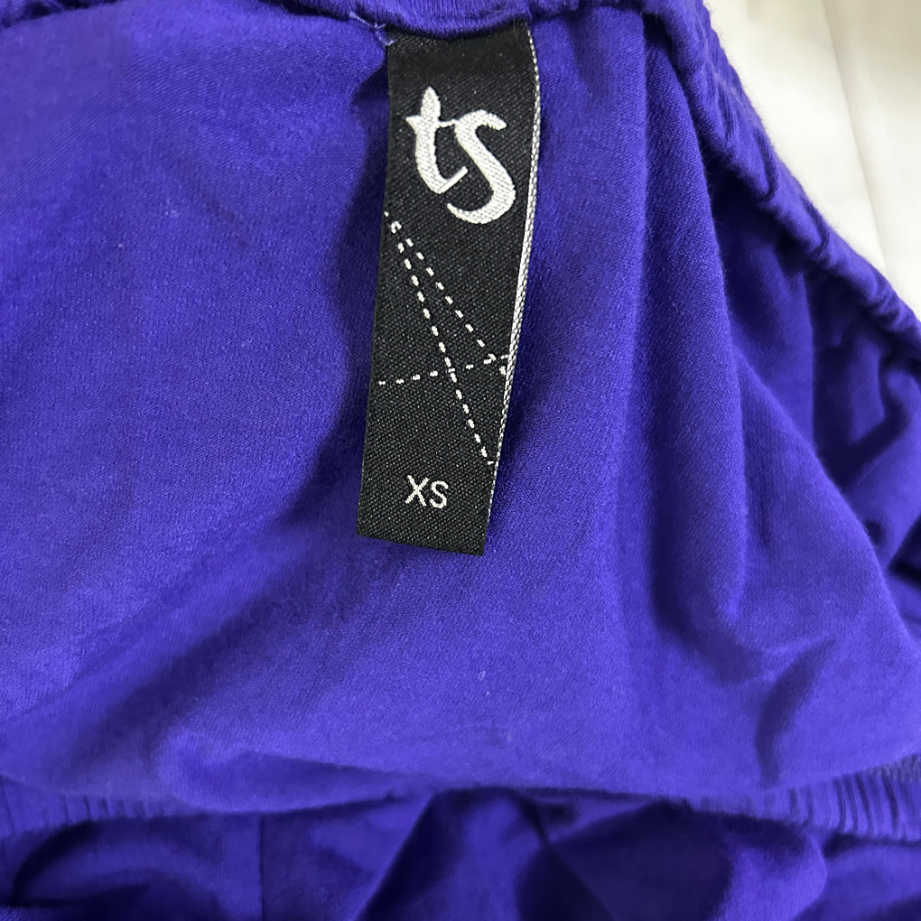 Taking Shape Purple Ruched Skirt - Size 14/XS