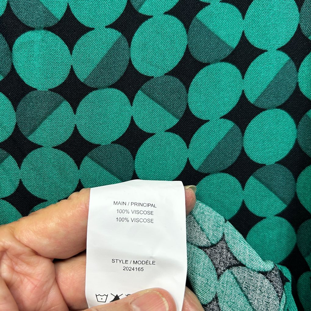 Autograph Green Spot Dress - Size 18