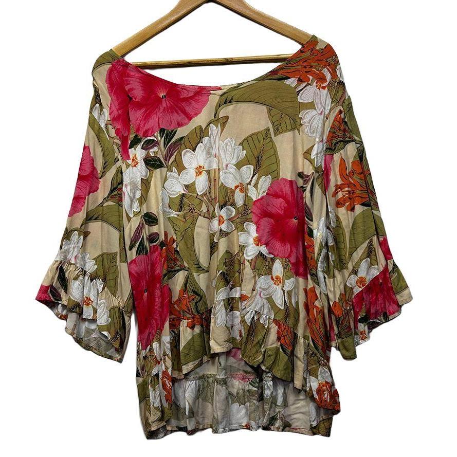 Millers Multicoloured Floral Top - Size 18