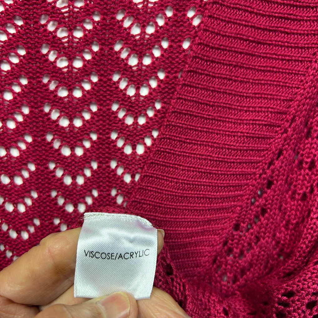 Autograph Red Plus Size Knit Cardigan - Size L/20